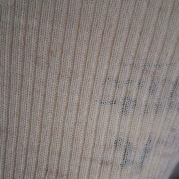 Anthropologie Sleeping On Snow Cream Women's Cowlneck Light Sweater Top S/P - Picture 7 of 13